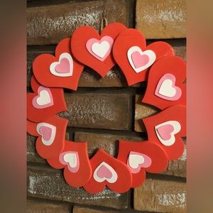 Handcrafted Foam Heart Wreath